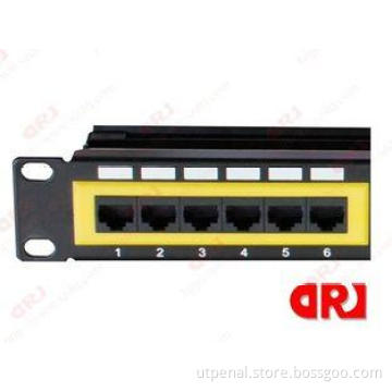 19" 24 port UTP Colorful Bezel cat5e patch panel for Patch